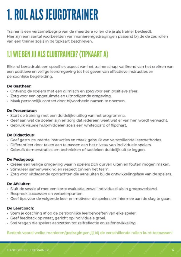 Handboek Clubtrainer - Afbeelding 5