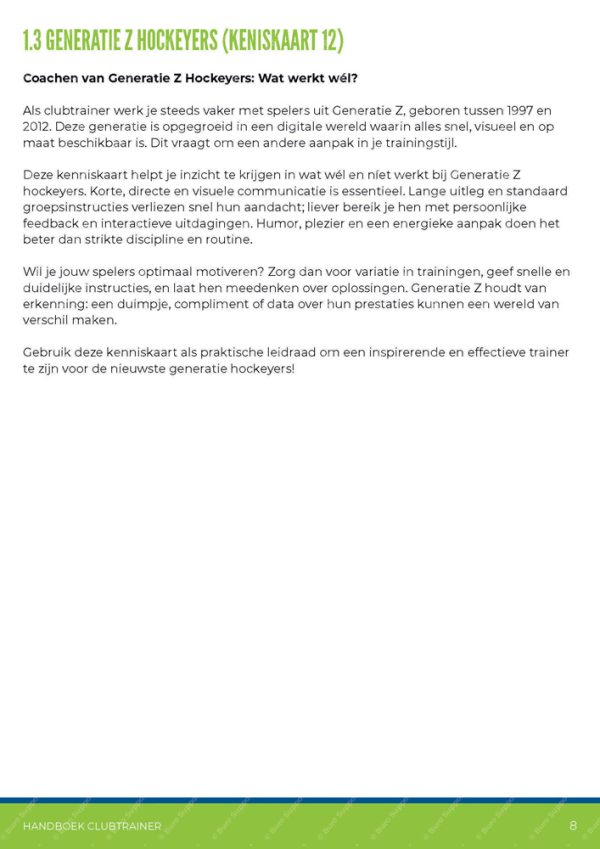 Handboek Clubtrainer - Afbeelding 9