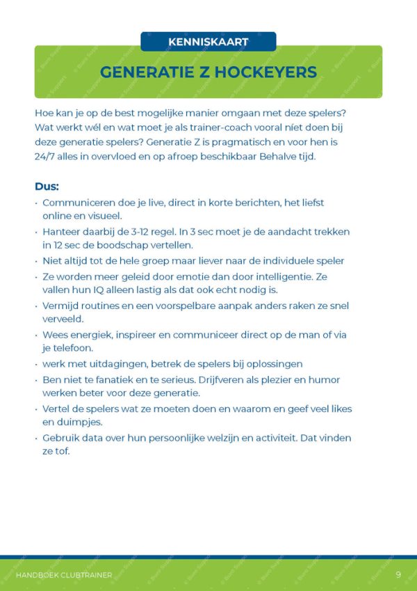 Handboek Clubtrainer - Afbeelding 10