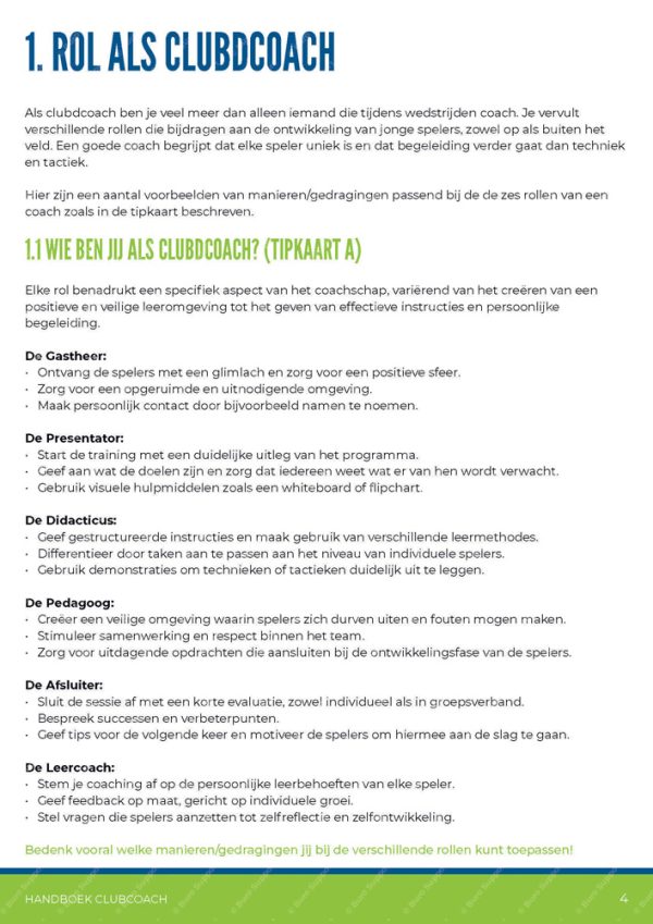 Handboek Clubcoach - Afbeelding 5