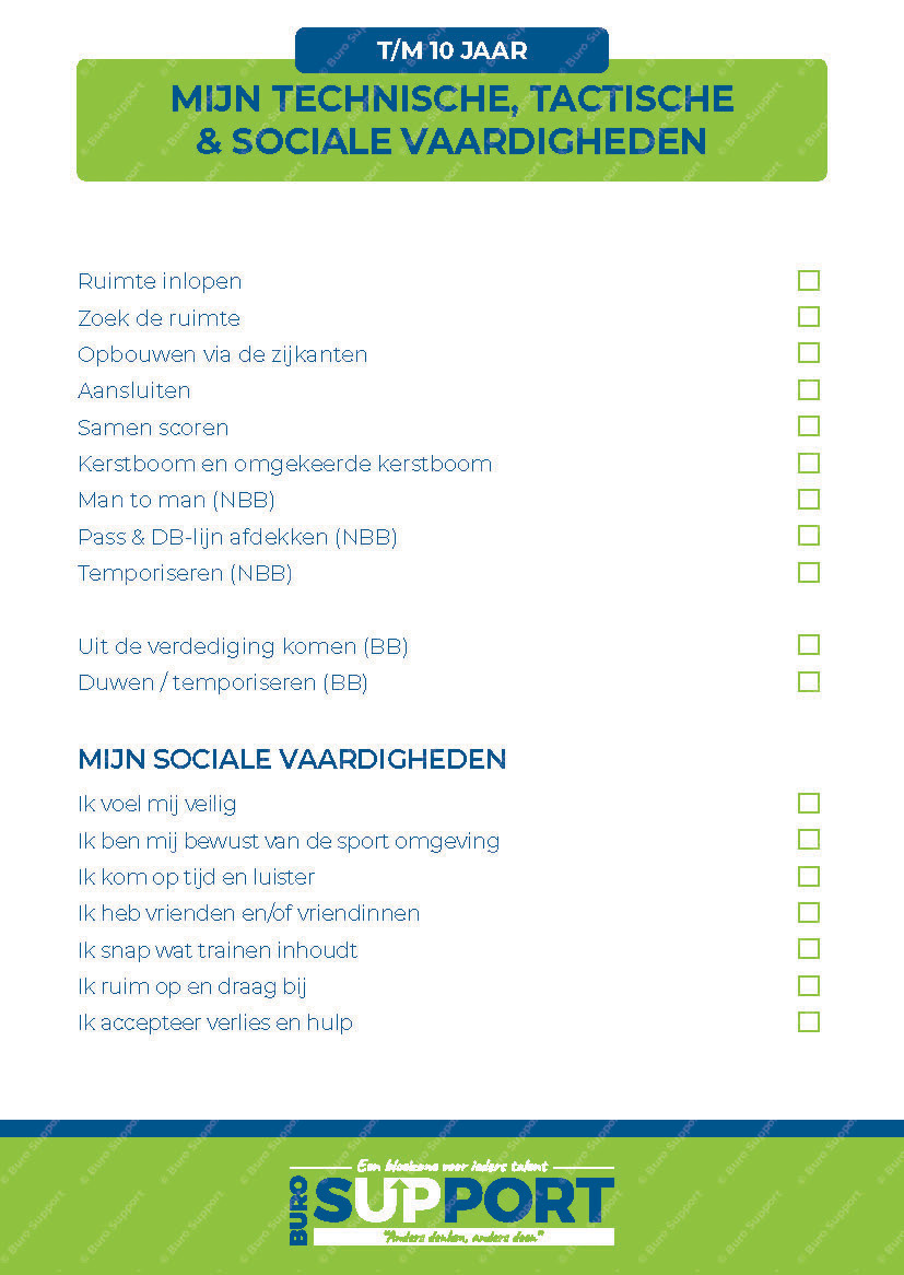 Mijn technische tactische en sociale vaardigheden - t/m 10 jaar - Afbeelding 2