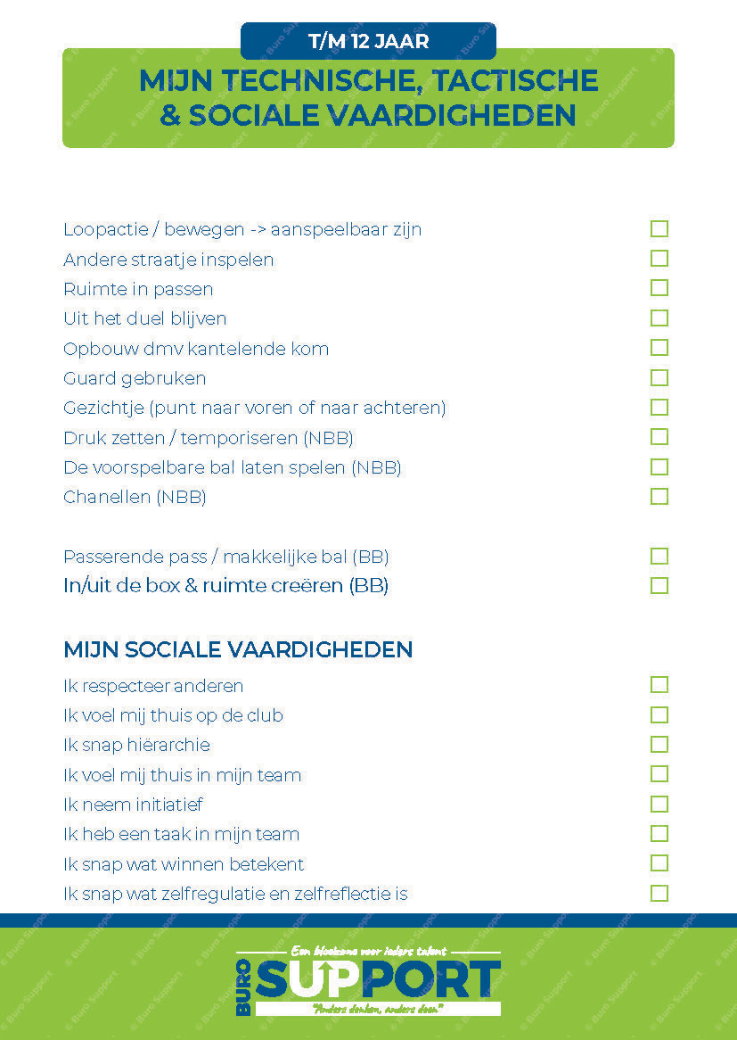 Mijn technische tactische en sociale vaardigheden - tm 12 jaar - Afbeelding 2